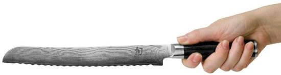 shun classic 9 bread knife with vg max steel serrated edge