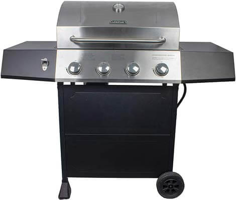 cuisinart top gas grills with side burner