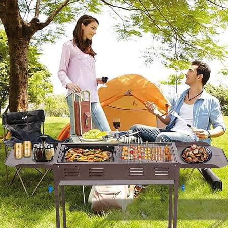 samdray foldable charcoal bbq grill